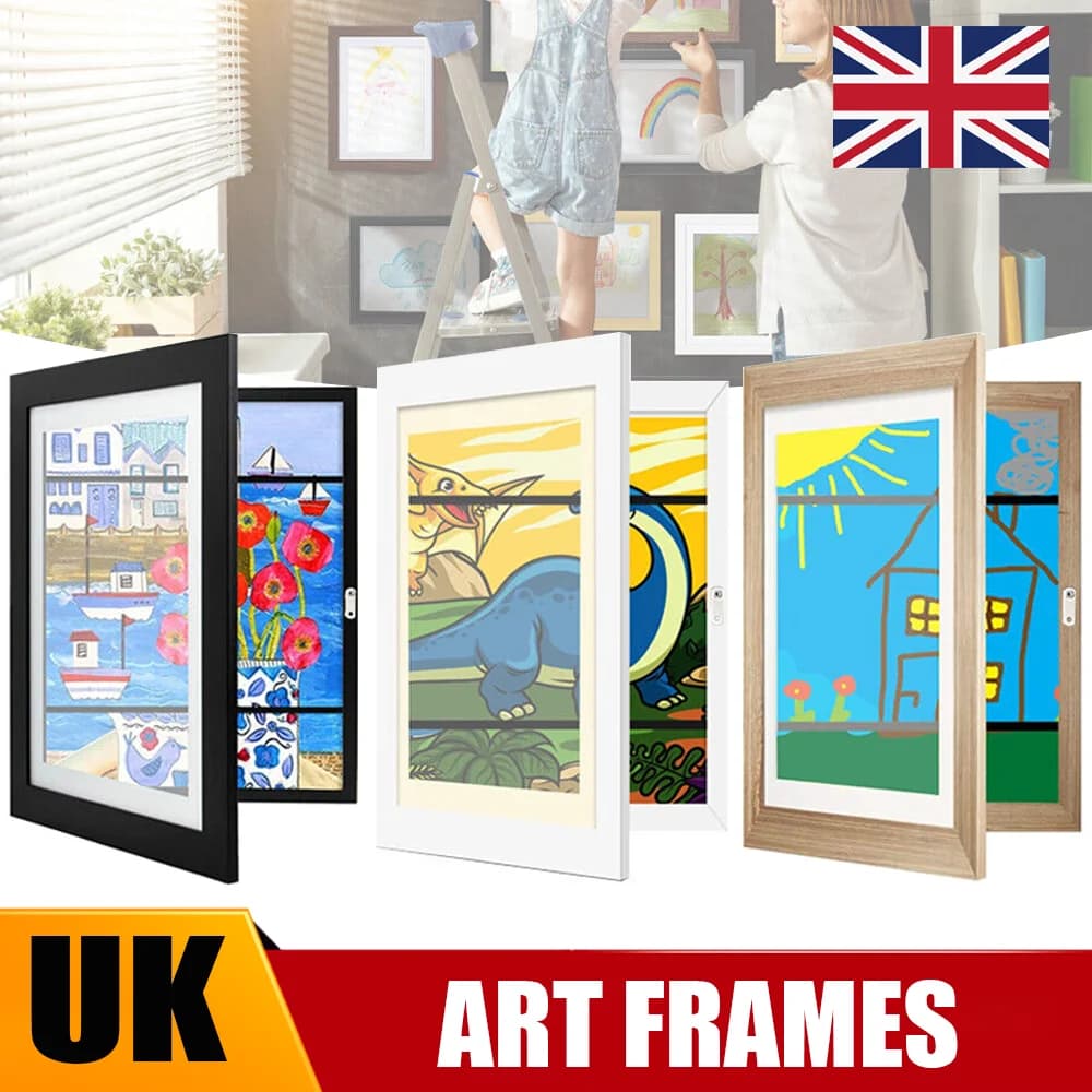 1/2PCS A4 Art Display Frame Kids Frames Photo Picture Crafts Drawing Storage Gifts