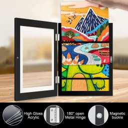 1/2PCS A4 Art Display Frame Kids Frames Photo Picture Crafts Drawing Storage Gifts