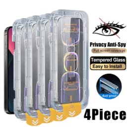4Pcs Privacy Tempered Glass for iPhone 17 Pro Max 16 15 14 13 12 11 16e Mini XR XS Max 6 7 8 Protective Glass Screen Protector