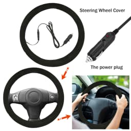 Rayhong Car Heated Steering Wheel anti Sslip Universal Steering Wheel Cover Quick Hand Warming Heating Protective Cover