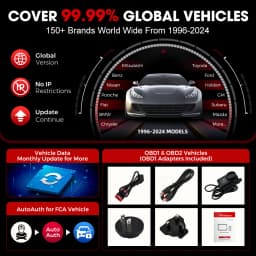 New LAUNCH X431 PRO V5.0 Car Diagnostic Tools Auto Full System ECU Coding Active Test OBD2 Scanner 37 Reset CAN FD DBScar VII