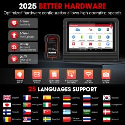 New LAUNCH X431 PRO V5.0 Car Diagnostic Tools Auto Full System ECU Coding Active Test OBD2 Scanner 37 Reset CAN FD DBScar VII