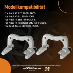 Rear Left Right Caliper Carrier Bracket For Audi A2 8Z0 A3 8L1 TT 8N3 Roadster