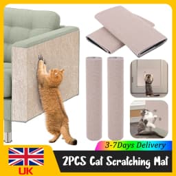 2Pcs Self-Adhesive Cat Scratching Pad Trimmable Anti-Cat Scratch Mat Wear-Resistant Sofa Couch Furniture Protector for Cat Claw