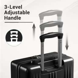 Kono Lightweight ABS+PC Hardshell Carry On Luggage, 4 Dual-Spinner Wheels & TSA Lock, Approved for Ryanair & EasyJet