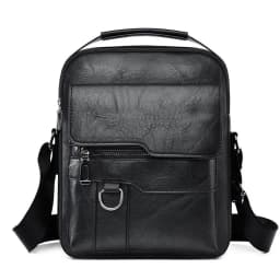 Men's Shoulder Fashionable Suitable for Daily Use Travel Versatile Adjustable Shoulder Straps Pu Material Lightweight and Simple