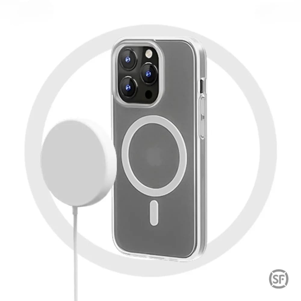 Clear Crystal Original Magnectic Phone Case For iPhone 17 17 Air 16 Pro 15 14 Pro Max 13 12 11 Magsafe Wireless Charging Cover