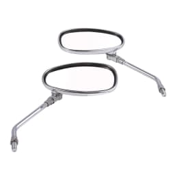 M10 Motorcycle Mirrors Sport Bike Scooter Oval Rearview Rear view Side Mirrors Long Stem For Honda CB1000R Rebel 250 Shadow 1100