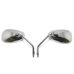 M10 Motorcycle Mirrors Sport Bike Scooter Oval Rearview Rear view Side Mirrors Long Stem For Honda CB1000R Rebel 250 Shadow 1100