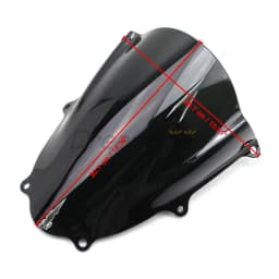Black Windshield for Suzuki GSX-R1000 2017 2018 2019 2020 2021 2022 Wind Deflector Shield Motorcycle Windscreen ABS Plastic