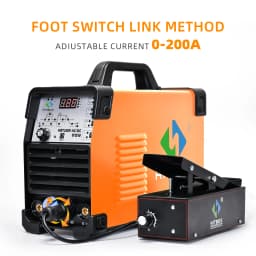 HITBOX 5 Pin Foot Pedal For TIG Welding Foot Pedal 0-200Amp Control Pedal 3M Foot Panel Compatible With HITBOX HBT250P AC/DC