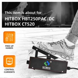 HITBOX 5 Pin Foot Pedal For TIG Welding Foot Pedal 0-200Amp Control Pedal 3M Foot Panel Compatible With HITBOX HBT250P AC/DC