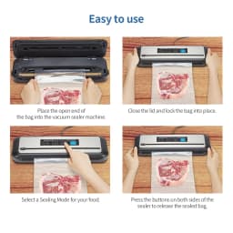 INKBIRD INK-VS01 Vacuum Sealer Automatic Sealing Machine 5X Longer Preservation Dry&Moist Sealing Modes Built-in Cutter