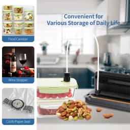 INKBIRD INK-VS01 Vacuum Sealer Automatic Sealing Machine 5X Longer Preservation Dry&Moist Sealing Modes Built-in Cutter