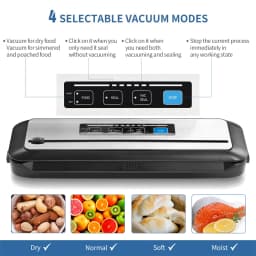 INKBIRD INK-VS01 Vacuum Sealer Automatic Sealing Machine 5X Longer Preservation Dry&Moist Sealing Modes Built-in Cutter