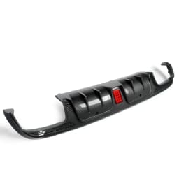 Rear Bumper Diffuser Lip Fits 2015-2021 BENZ W205 C63 C43 AMG Sedan Carbon Look