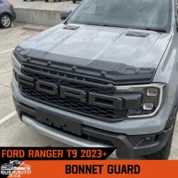 Bonnet Guard For Ford Ranger T9 WILDTRAK RAPTOR 2023 2024 2025 2026 Bonnet Protector ABS Matte Black Off Road Car Accessories