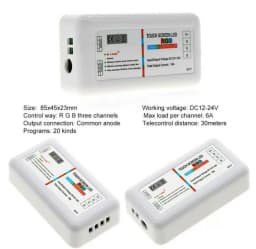 2.4G RF RGB RGBW LED Controler Touch Screen DC12-24V 18A Remote Controller Channel For RGB / RGBW 5050 3528 5630 LED Strip