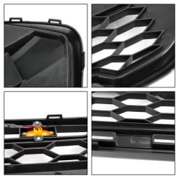 Artudatech Matte Black Front Bumper Grille Raptor Style For Ford Transit Custom Trail W/ 3LED 2018-2023