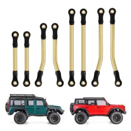 8Pcs/Set Replacement Brass Plastic High Clearance Links Kit For Traxxas TRX4M 1/18 RC Car Accessories Upgrade Parts