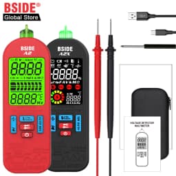 BSIDE Smart Digital Multimeter Rechargeable Professional Automatic Voltage Tester Handheld VFC AC DC Diode Capacitor Resistance