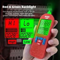 BSIDE Smart Digital Multimeter Rechargeable Professional Automatic Voltage Tester Handheld VFC AC DC Diode Capacitor Resistance