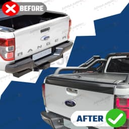 Rear Spoiler Cover for Ford Ranger 2012-2022 Wildtrak XLT XLS Raptor T6 T7 T8 Tailgate Cover Protector Car Accessories