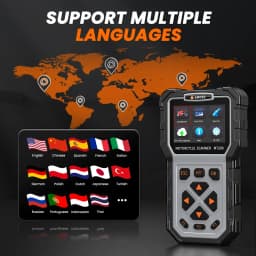 ANCEL MT200 Motorcycle OBD2 Scanner Code Reader Engine ABS Diagnostic Tool Battery Testing For Yamaha/Honda/Suzuki Motor Tool