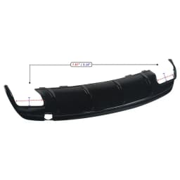 For Mercedes Benz W117 CLA200 CLA250 CLA45 AMG 2013-2019 Rear Bumper Diffuser Lip +Tailpipes