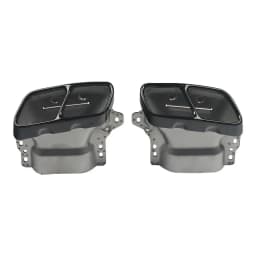 For Mercedes Benz W117 CLA200 CLA250 CLA45 AMG 2013-2019 Rear Bumper Diffuser Lip +Tailpipes
