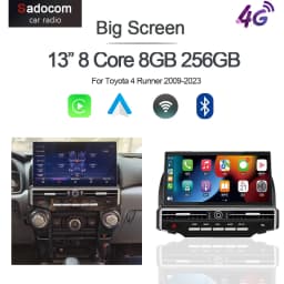 13" CarPlay Auto Android 13 Car Radio For Toyota 4 Runner 4runner 2009-2023 Car stereo Multimedia Player GPS Navigation WiFi