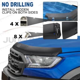 Bonnet Protector Hood Guard Trim For Ford Ranger 2015-2022 Wildtrak XLT XLS XL Limited Bonnet Guard Car Exterior Accessories