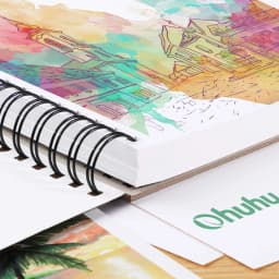 Ohuhu Spiral Bound Marker Pad for Alcohol Markers Art Sketchbook Watercolor Paper Pad Drawing Notebook for Markers School Gift