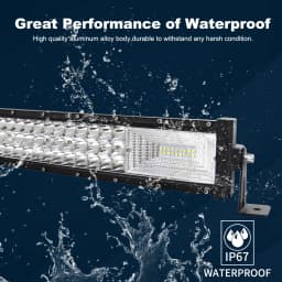 7D 22 - 52in Curved 270W-675W Off Road LED Light Bar with Strong Magnet Brackets Wire Kit 12V 24V Led Bar for SUV Truck 4x4 Boat
