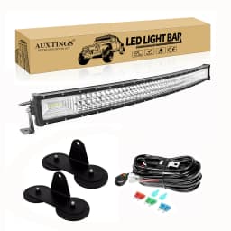 7D 22 - 52in Curved 270W-675W Off Road LED Light Bar with Strong Magnet Brackets Wire Kit 12V 24V Led Bar for SUV Truck 4x4 Boat