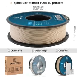 Geeetech Wood PLA 1kg 1.75mm Filament 3D Print Wire Vacuum Packaging Local Warehouses Colorful Plastic for FDM 3D Printer