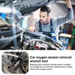 Oxygen Sensor Socket Universal Steel O2 Sensor Spacer 22mm Automative Oxygen Sensor Extender Anti-Slip O2 Sensor Socket