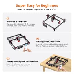 LightBurn APP AlgoLaser DIY KIT MINI 5W Laser Engraver Cutter Engraving Machine grabador láser Diode Engraving Cutting Machines