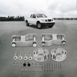 Lift Kit For Nissan Navara D40 Strut Spacers Extended Shackles 2.5" Front 2"Rear