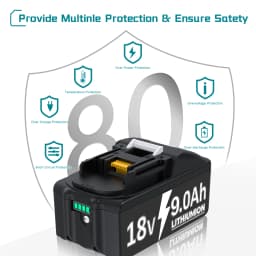 21700 cell for makita 18V tools battery compatible hammer drill/screwdriver/impact drill bl1830 bl1860 bl1850 9000mAh batteries