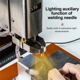 Pneumatic 18650 Lithium Battery Spot Welder 12000W 2000A Industrial Grade SUNKKO A301+ Built in Air Compressor