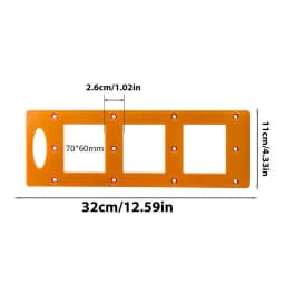 Drywall Electrical Plug Stencil Tool Wall Boxes Mounting With Hang Hole Sockets Slotting Template For Wardrobe Socket Background