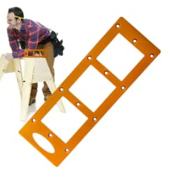 Drywall Electrical Plug Stencil Tool Wall Boxes Mounting With Hang Hole Sockets Slotting Template For Wardrobe Socket Background