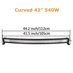 22" 32" 42" 52" 270W 405W 540W 675W Curved LED Light Bar Offroad Led Bar Combo Beam 9v 30v For 4x4 4WD SUV ATV Boat Truck Cars