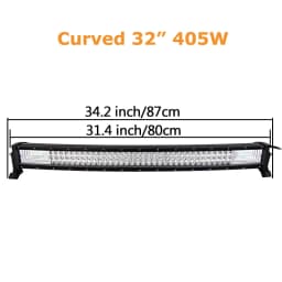22" 32" 42" 52" 270W 405W 540W 675W Curved LED Light Bar Offroad Led Bar Combo Beam 9v 30v For 4x4 4WD SUV ATV Boat Truck Cars