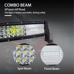 22" 32" 42" 52" 270W 405W 540W 675W Curved LED Light Bar Offroad Led Bar Combo Beam 9v 30v For 4x4 4WD SUV ATV Boat Truck Cars