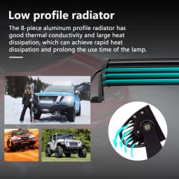22" 32" 42" 52" 270W 405W 540W 675W Curved LED Light Bar Offroad Led Bar Combo Beam 9v 30v For 4x4 4WD SUV ATV Boat Truck Cars