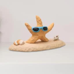 Starfish Decorations For Home Desk Sea Animal Figurines Hand Carved Animal Decoration Decorative Sculpture For Home Bedroom