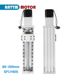 【EU Stock】ZBX80 80mm-600mm Effective Stroke Ballscrew 1605 CNC Linear Rail Guide Motion Table Z Axis+ Nema23 Step Motor