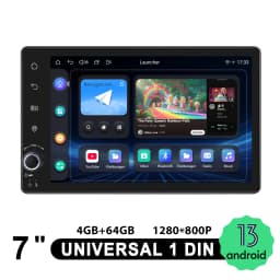 JOYING 7 inch 1280*800 Car Radio Stereo Universal Head Unit Multimedia Player With Carplay Android Auto Wireless